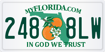 FL license plate 2488LW