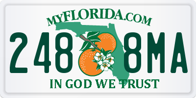 FL license plate 2488MA