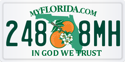 FL license plate 2488MH