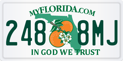 FL license plate 2488MJ