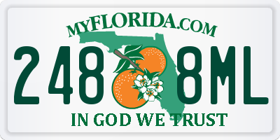 FL license plate 2488ML