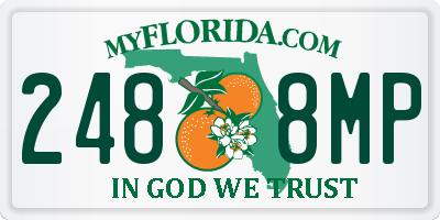 FL license plate 2488MP