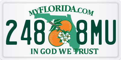 FL license plate 2488MU