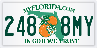 FL license plate 2488MY