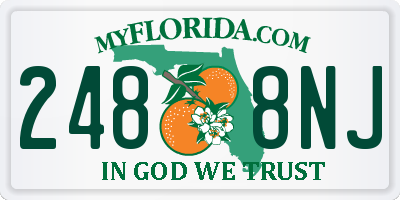 FL license plate 2488NJ