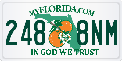 FL license plate 2488NM
