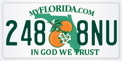 FL license plate 2488NU