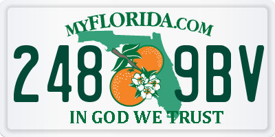 FL license plate 2489BV