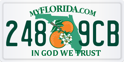 FL license plate 2489CB