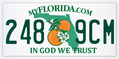 FL license plate 2489CM