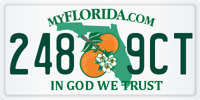 FL license plate 2489CT