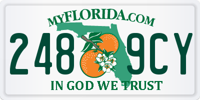 FL license plate 2489CY