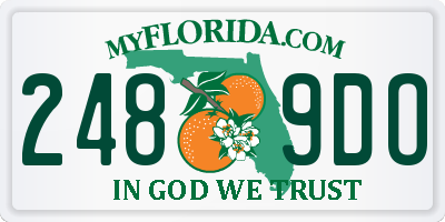 FL license plate 2489DO