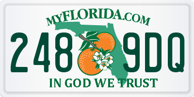 FL license plate 2489DQ