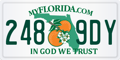 FL license plate 2489DY