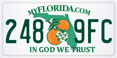 FL license plate 2489FC