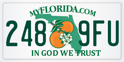 FL license plate 2489FU