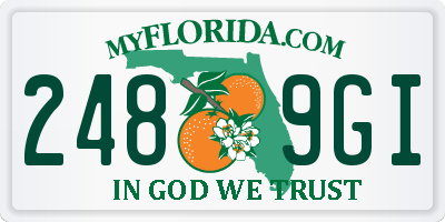 FL license plate 2489GI