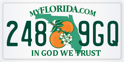 FL license plate 2489GQ