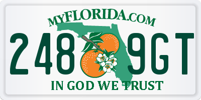 FL license plate 2489GT