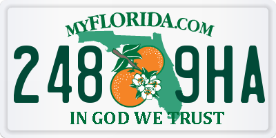 FL license plate 2489HA