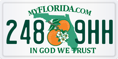 FL license plate 2489HH