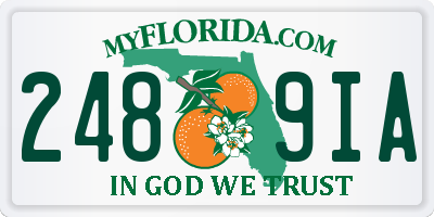 FL license plate 2489IA