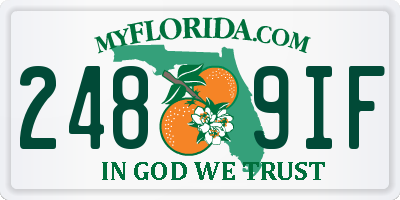 FL license plate 2489IF