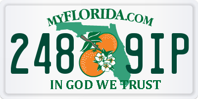 FL license plate 2489IP