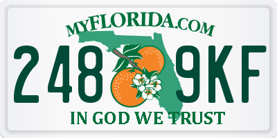 FL license plate 2489KF