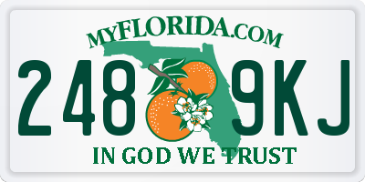 FL license plate 2489KJ
