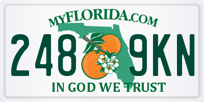 FL license plate 2489KN