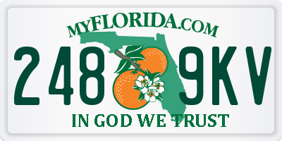 FL license plate 2489KV