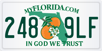 FL license plate 2489LF