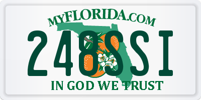 FL license plate 248SSI