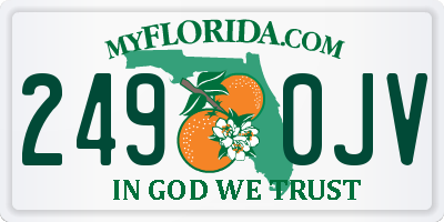 FL license plate 2490JV