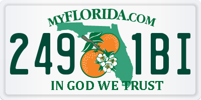 FL license plate 2491BI