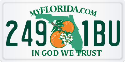 FL license plate 2491BU