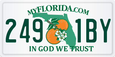 FL license plate 2491BY