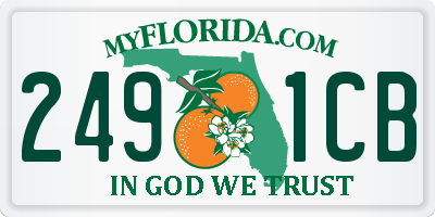 FL license plate 2491CB