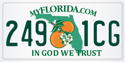FL license plate 2491CG
