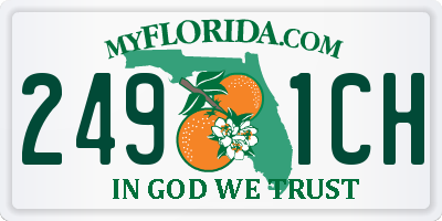FL license plate 2491CH