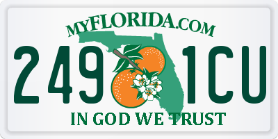 FL license plate 2491CU