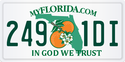 FL license plate 2491DI