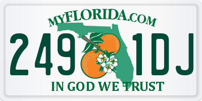 FL license plate 2491DJ