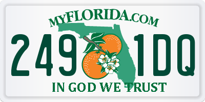 FL license plate 2491DQ