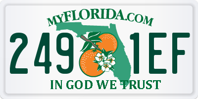 FL license plate 2491EF