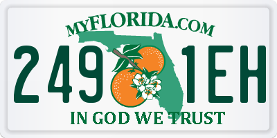 FL license plate 2491EH
