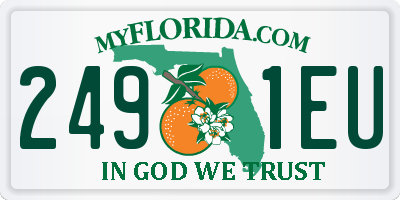 FL license plate 2491EU