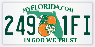 FL license plate 2491FI